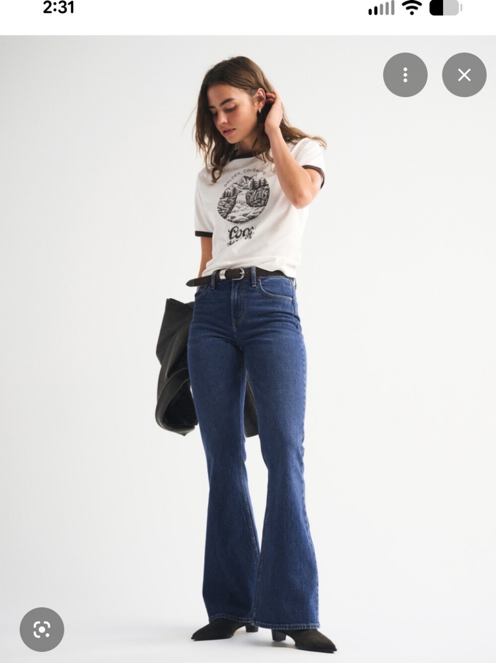 Abercrombie High Rise Flare Jean